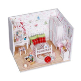 Creative Handmade Wooden Doll House Miniature DIY Dollhouse Toy Model with Furniture Wood House Toys Birthday Gifts