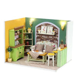 Creative Handmade Wooden Doll House Miniature DIY Dollhouse Toy Model with Furniture Wood House Toys Birthday Gifts