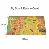 Soft Kids Play Mat Cute Soft Colorful Children Picnic Carpet Rug Baby Crawling Mat Printing Carpets Kids Learning Education Mat