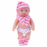 Newborn Black Reborn Doll Baby Simulation Soft Vinyl Children Lifelike Dolls Girls Pretend Play Toys for Birthday Gift