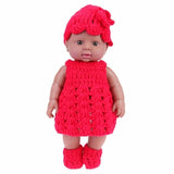 Newborn Black Reborn Doll Baby Simulation Soft Vinyl Children Lifelike Dolls Girls Pretend Play Toys for Birthday Gift