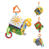 Baby Kids Toys Cartoon Animal Cube Rattle Ball Book Plush Ball Teether Toys Cubes for Children Newborns Baby Soft Mobile Rattles