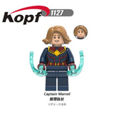 Legoings Building Blocks Super Heroes Captain Marvel Pepper Korg Stan Lee Action Figures Bricks Gift Toys For Children X0240