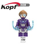 Legoings Building Blocks Super Heroes Captain Marvel Pepper Korg Stan Lee Action Figures Bricks Gift Toys For Children X0240