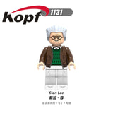 Legoings Building Blocks Super Heroes Captain Marvel Pepper Korg Stan Lee Action Figures Bricks Gift Toys For Children X0240