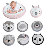 Cute Cartoon Animal Printed Round Baby Infant Play Mats Non-Slip Crawling Carpet Floor Rug Game Pad Children Room Decor