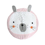 Cute Cartoon Animal Printed Round Baby Infant Play Mats Non-Slip Crawling Carpet Floor Rug Game Pad Children Room Decor