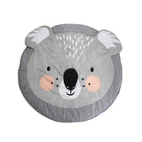 Cute Cartoon Animal Printed Round Baby Infant Play Mats Non-Slip Crawling Carpet Floor Rug Game Pad Children Room Decor