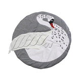 Cute Cartoon Animal Printed Round Baby Infant Play Mats Non-Slip Crawling Carpet Floor Rug Game Pad Children Room Decor