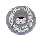 Cute Cartoon Animal Printed Round Baby Infant Play Mats Non-Slip Crawling Carpet Floor Rug Game Pad Children Room Decor