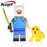 Legoings Figures Bendy Adventure time King of Ooo Mo and Bimo Lemon Duke Party Pat Prismo Building Blocks Toys Children KF623