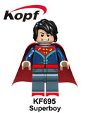 Legoings Minifigured Super Heroes Superboy Metamorpho Sandman Mark 50 Vulture Building Blocks Action Toys For Children KF6072