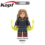 Legoingly Figures Captain Marvel Avengers 4 New Super Heroes Carol Danvers Skrull Building Blocks Toys For Children XH 1009