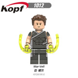 Legoingly Figures Captain Marvel Avengers 4 New Super Heroes Carol Danvers Skrull Building Blocks Toys For Children XH 1009