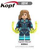 Legoingly Figures Captain Marvel Avengers 4 New Super Heroes Carol Danvers Skrull Building Blocks Toys For Children XH 1009
