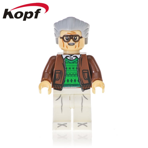Legoings Building Blocks Super Hereos The Avengers Stan Lee Thor Korg Nova Captain Marvel Figures For Children Gift XH 1131