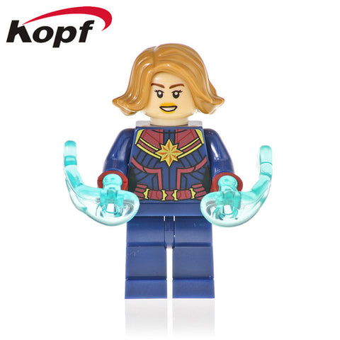 Legoings Building Blocks Super Hereos The Avengers Stan Lee Thor Korg Nova Captain Marvel Figures For Children Gift XH 1131