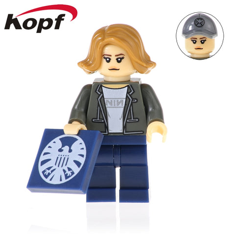 Legoingly Figures Captain Marvel Avengers 4 New Super Heroes Carol Danvers Nick Fury Building Blocks Toys For Children XH 1010