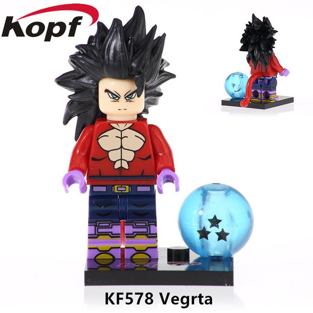 8 Dragon Ball Super Minifigure Action Figure Set Anime Series Building  Blocks Toys Brick Star Goku Gift Vegeta For Kids Boys Girls