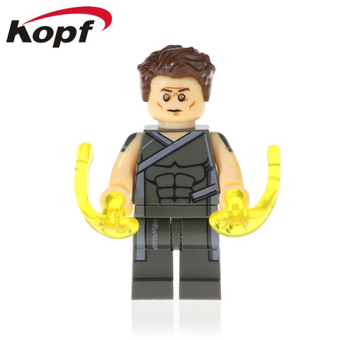 Legoingly Figures Avengers 4 New Super Heroes Capatin Marvel Mar-Vell Nick Fury Building Blocks Bricks Toys For Children XH 1012
