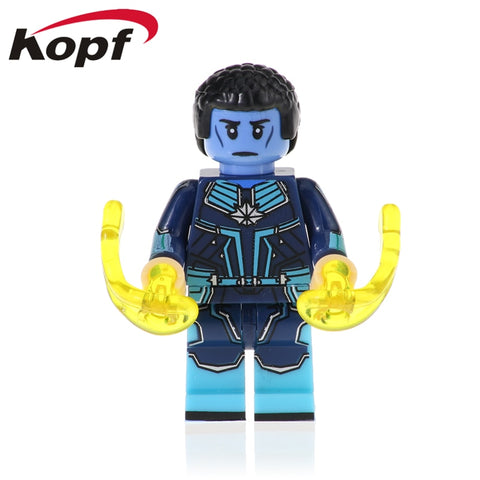 Legoings Building Blocks Minn-Erva Skrull Nick Fury Phil Coulson YonRogg Figures Bricks Action Model Toys For Children XH 1203
