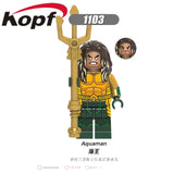 Legoings Single Sale Building Blocks Super Heroes Aquaman Moives Black Manta Vulko Action Figures Toys For Children Gift X0237