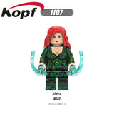 Legoings Single Sale Building Blocks Super Heroes Aquaman Moives Black Manta Vulko Action Figures Toys For Children Gift X0237