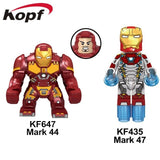 Legoings Figures Infinity War Avengers 3 Mark 44 36 Iron  Man Patrot Building Blocks Dolls Ninjagoed Toys  For Children Gift