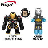 Legoings Figures Infinity War Avengers 3 Mark 44 36 Iron  Man Patrot Building Blocks Dolls Ninjagoed Toys  For Children Gift