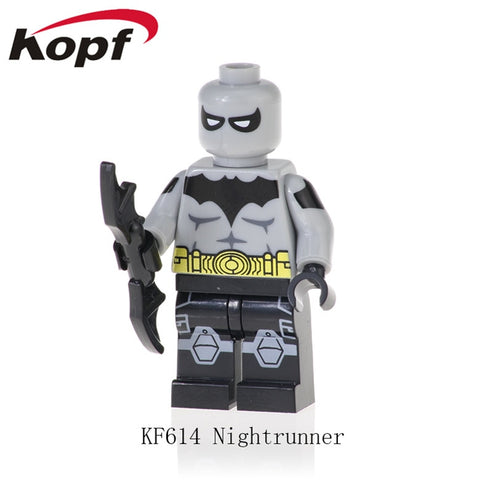 Legoings Minifigured Super Heroes Nightrunner Mark 11 Dead-man Spider-man Building Blocks Model Action Toys For Children KF614
