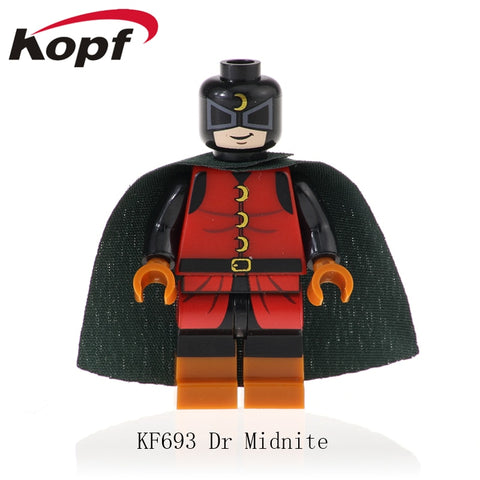 Single Sale Legoings Building BLocks Super Heroes Dr Midnite Superboy Joker Action Figures Bricks Gift Toys For Children KF693