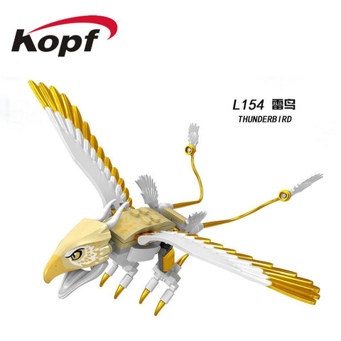 Legoings Building Blocks Fantasy Novel Harry Potter Thunderbird Aragog Hugarian Horntail Figures Bricks For Children Toys L154