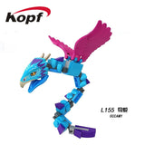 Legoings Building Blocks Fantasy Novel Harry Potter Thunderbird Aragog Hugarian Horntail Figures Bricks For Children Toys L154