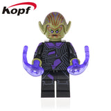Legoingly Figures Skrull Avengers 4 New Super Heroes Carol Danvers Nick Fury Building Blocks Bricks Toys For Children XH 1010