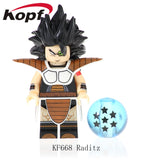 Legoings Figures Dragon Ball Z Building Blocks Raditz King Vegeta Recoom Son Goku NinajagoINGly Bricks Toys For Children KF668