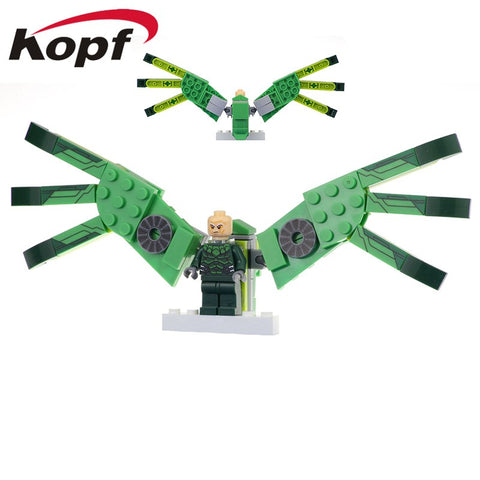 Legoing Building Blocks Vulture Venom Riot Eddie Brock Carnege Doctor Minifigured Ninjagoed Bricks Toys For Children XH 1062