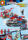 282Pcs Legoings Minifigured Building Blocks Spider-man Chariot Super Heroes Bricks Action Dolls Gift Toys For Children DLP2003