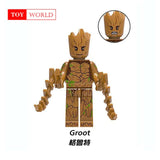 Hot legoing Marvel Avengers Hulk Captain America  Guardians of the Galaxy Batman Building Blocks Super Heroes Figures toys