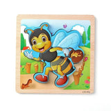 1PC Wooden 3D Puzzle Jigsaw Wooden Toys For Children Cartoon Animal Puzzles Intelligence Kids Children Educational Toy