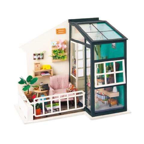 Miniature Dollhouse Kit Decorations Light Furniture DIY House Ornaments Toy Miniature Doll house Kit Light Furniture DIY House