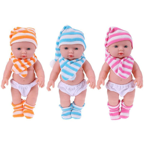 Soft Vinyl Reborn Baby Doll Cute Simulation Doll Real Life Into The Water for Bathing Baby Early Education Toys Children's Gift